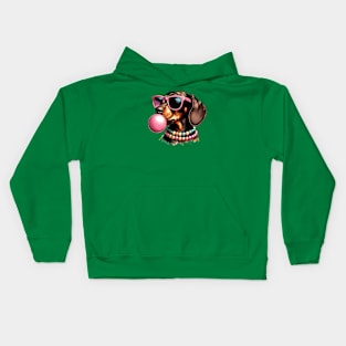 Dachshund Bubble Tee Kids Hoodie